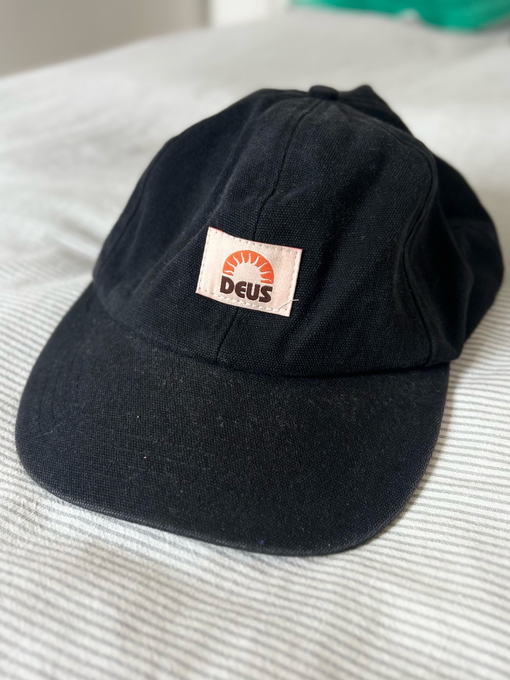 Deus Ex Machina Black Utah Canvas Cap